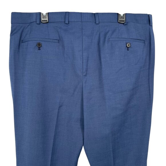 Original Penguin Wool Blend Flat Front Blue Dress Pants Mens Waist 40 NWOT - Picture 5 of 10